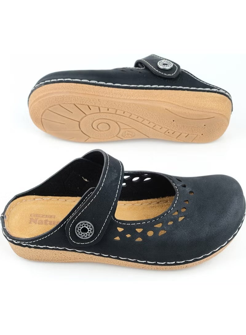 Gezer Summer Women's Insole Genuine Leather Velcro Slippers - Image 3